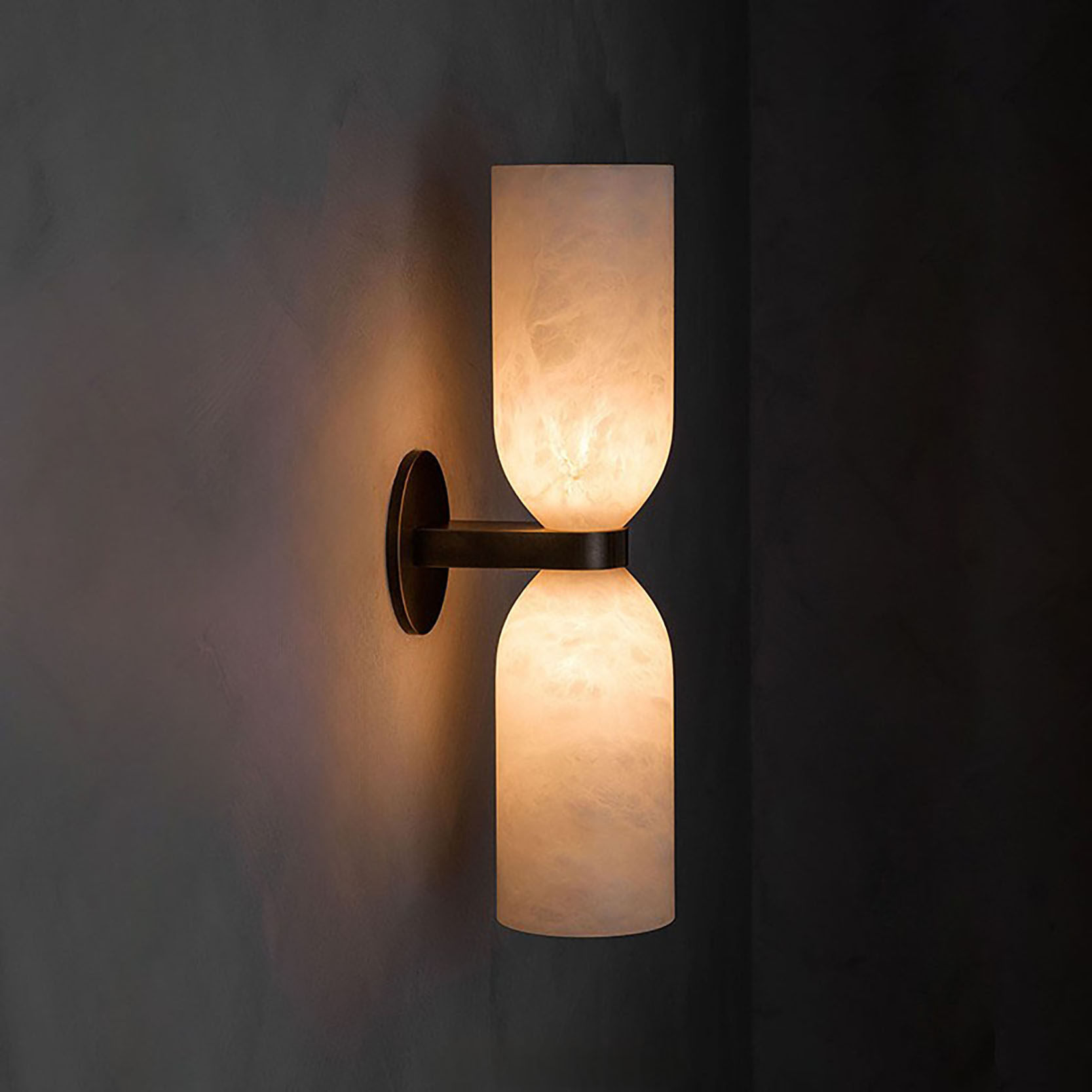 Twin Column Wall Light